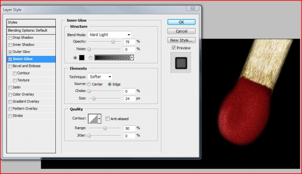 Creation of Flame On: Step 9